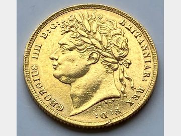1821 GEORGE IV LAUREL HEAD GOLD SOVEREIGN