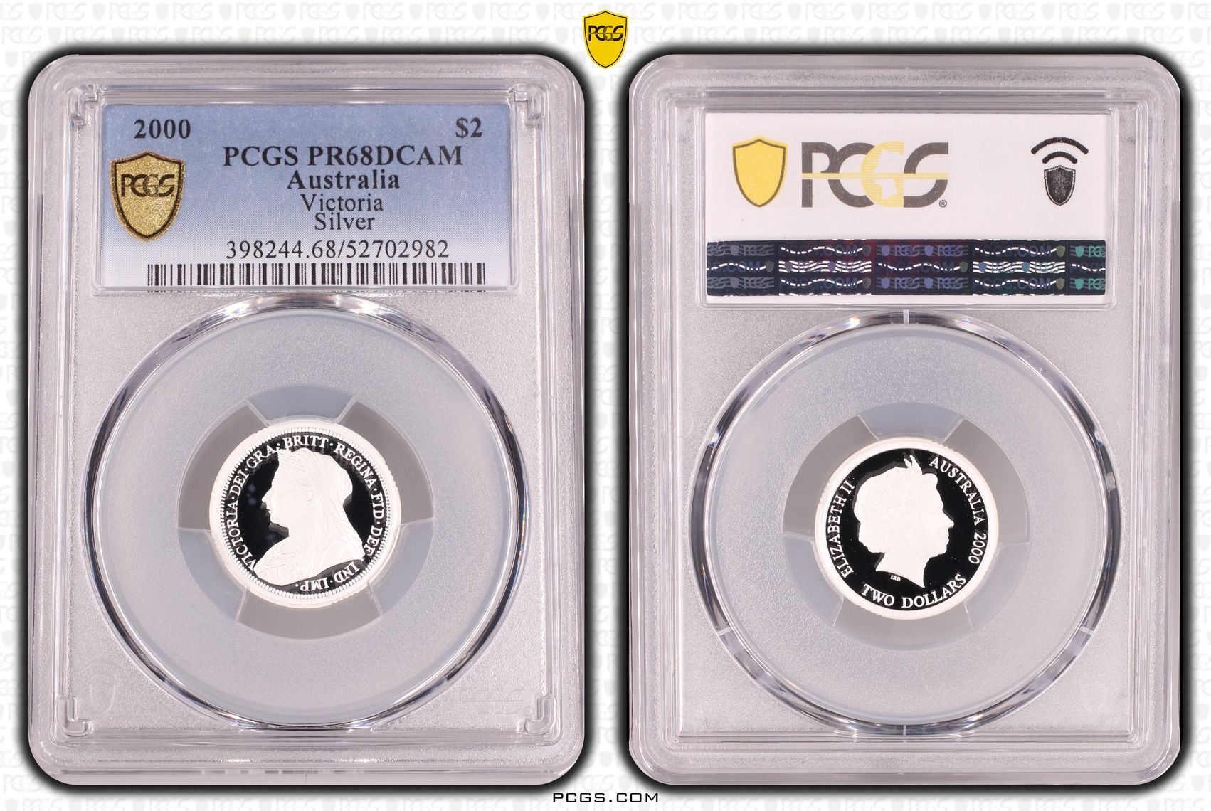 Victoria Silver, Two Dollar, 2000, PCGS PR68DCAM