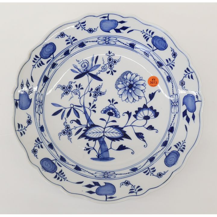 Meissen Blue Onion Porcelain Serving Plate- 12"