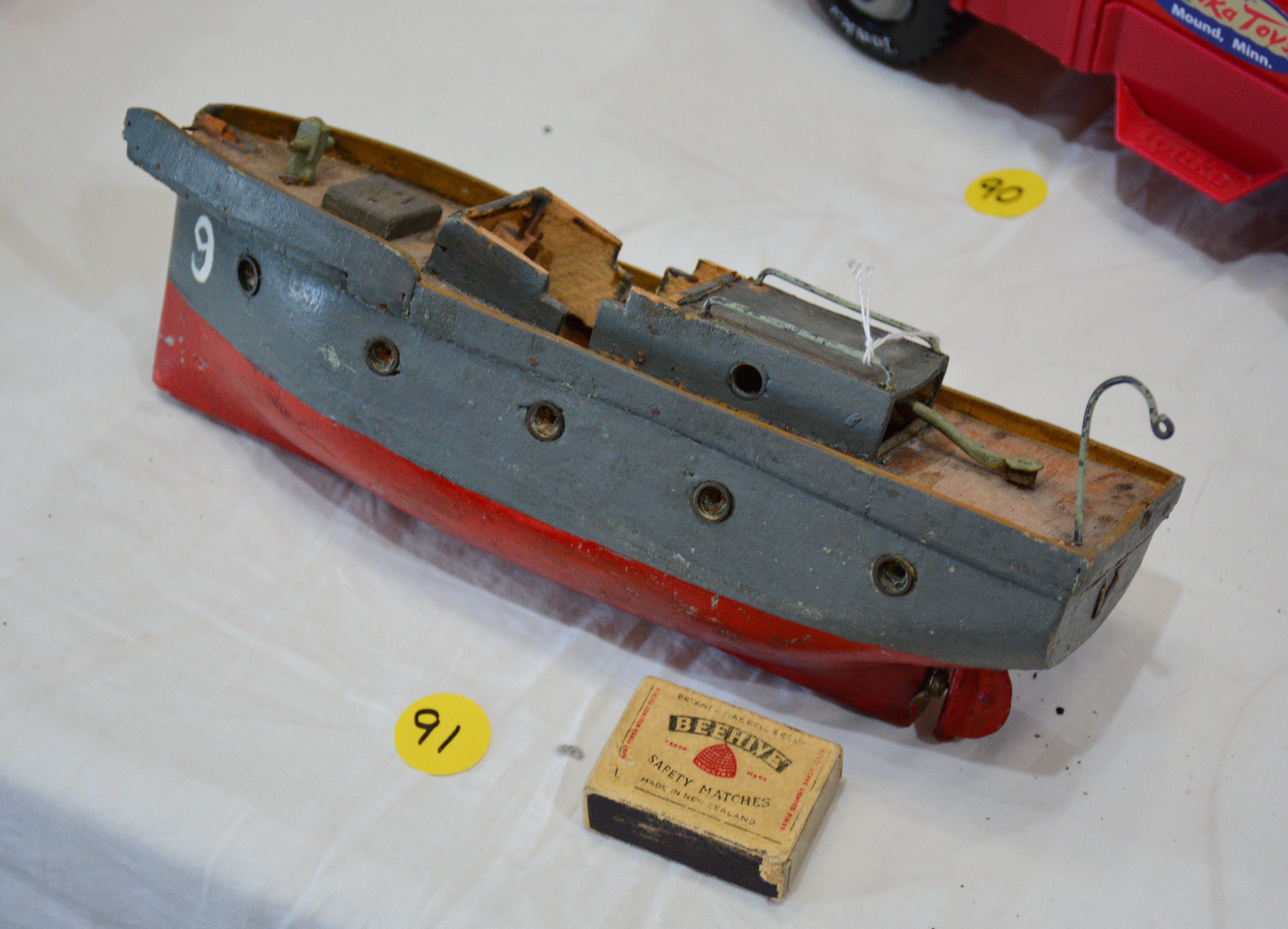 Vintage Partially Complete RC Model Boat — sold at auction in New Zealand for $10