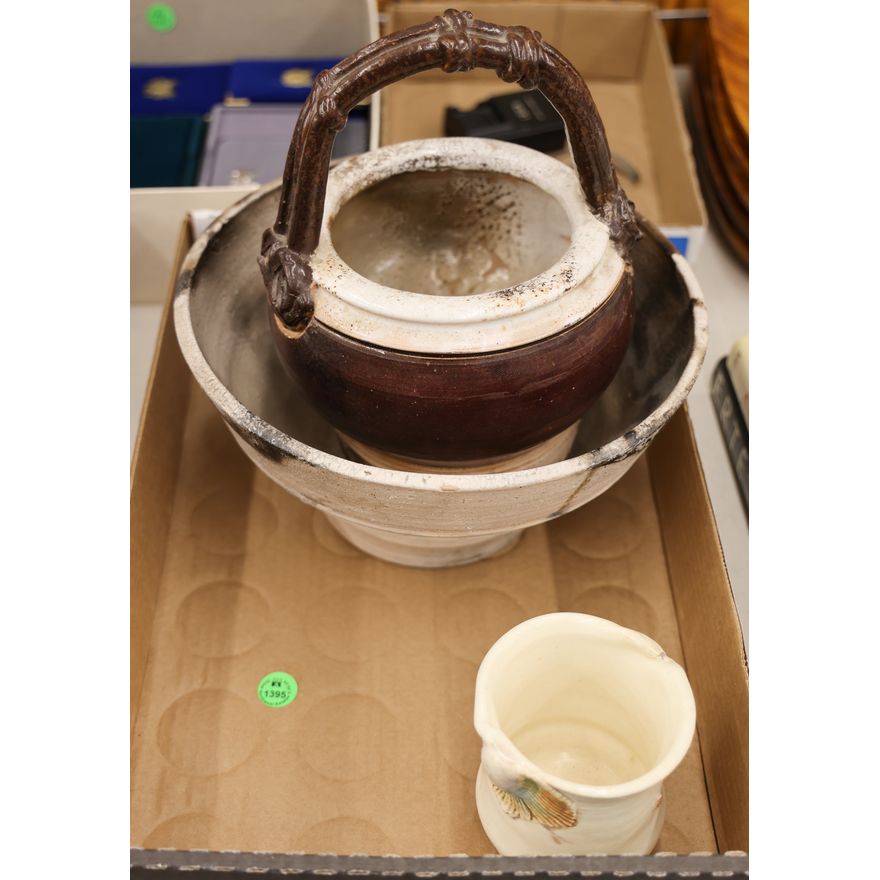 Box Raku Studio Pottery Basket etc.
