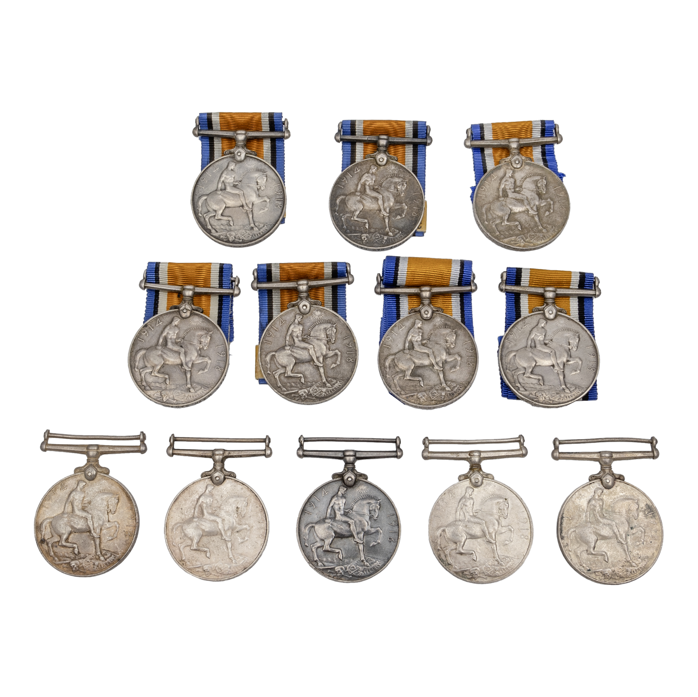 India, British War Medals 1914-18, WWI, aVF - EF