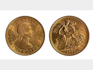 1957 ELIZABETH II PRE-DECIMAL GOLD SOVEREIGN