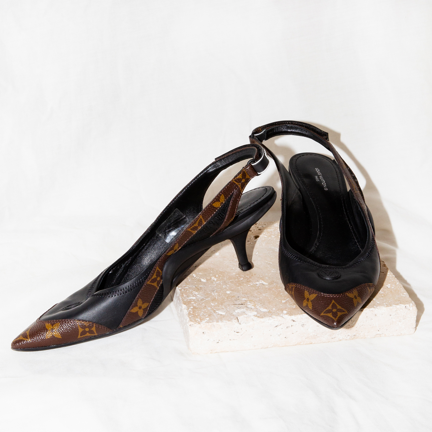 Louis Vuitton "Archlight" Slingback Pumps in Size 41