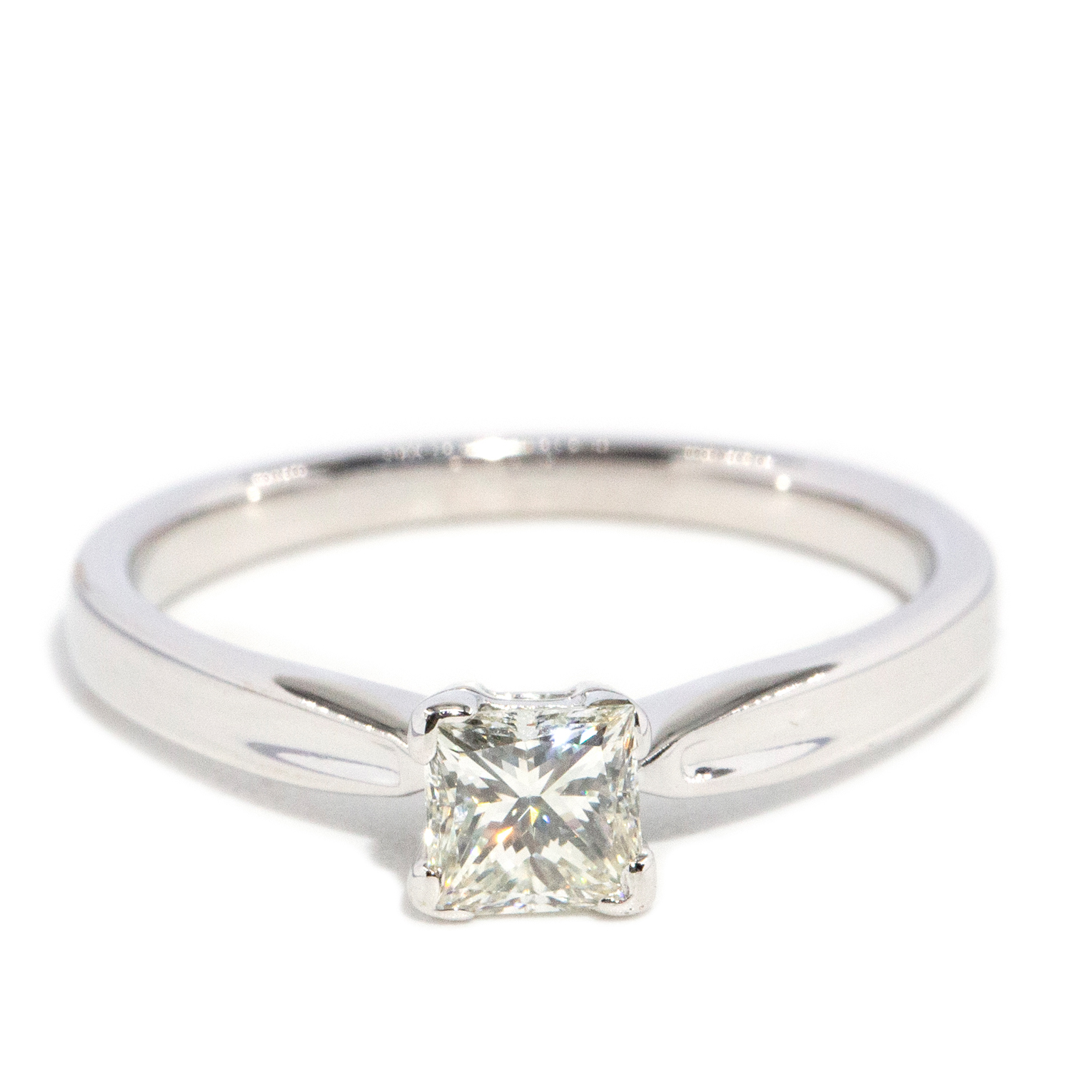 0.58ct Princess Cut Diamond Ring in 18ct Gold