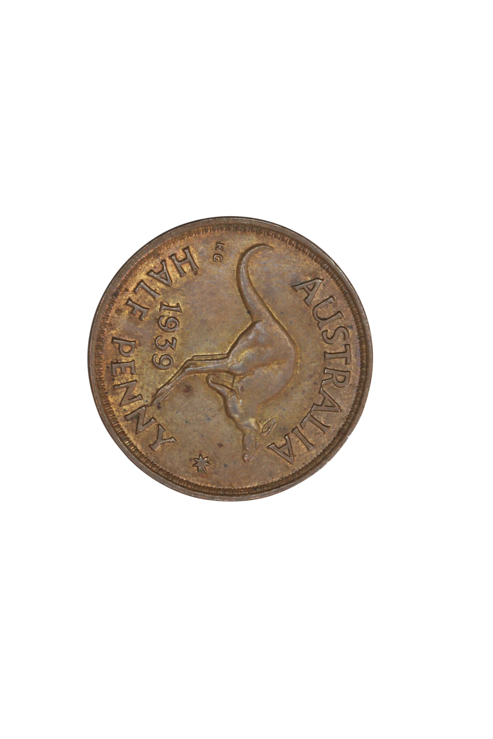 900. · Accumulation, Half Penny, 1939, Nearly Uncirculated