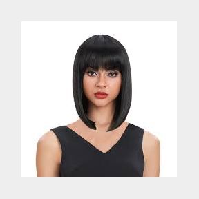 Magic Pixie Cut (BLACK) - Straight hair Soft SYNTHETIC WIG Bangs Maddie - 1B# | 51744/20047 DC B2 (S9)