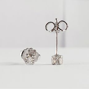 9CTWHITE GOLD EARRINGS WIT 0.100CT DIAMONDS - 51929/3590