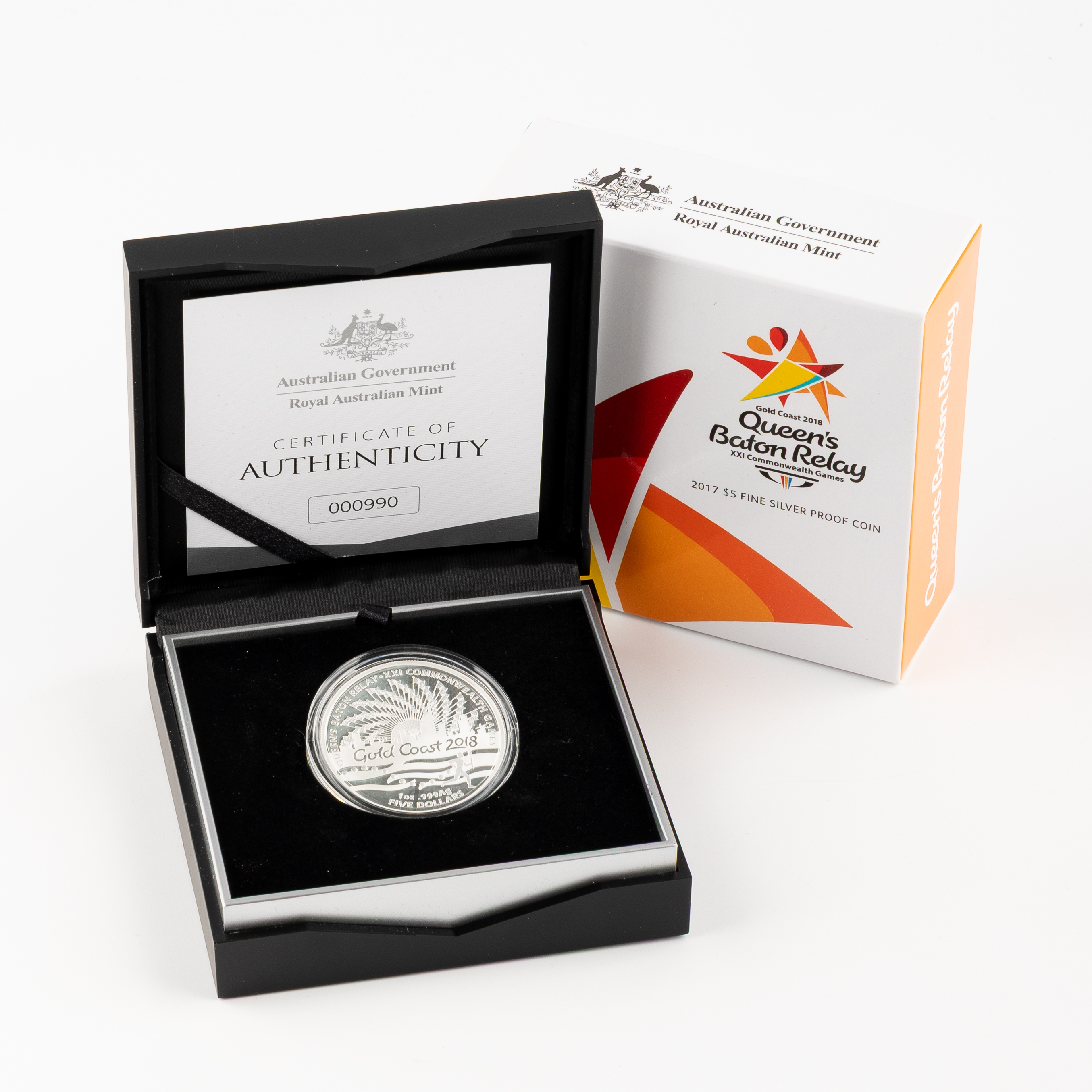 86 · Elizabeth II, XXI Commonwealth Games - Queen's Baton Relay, Five Dollars, 2018,  FDC