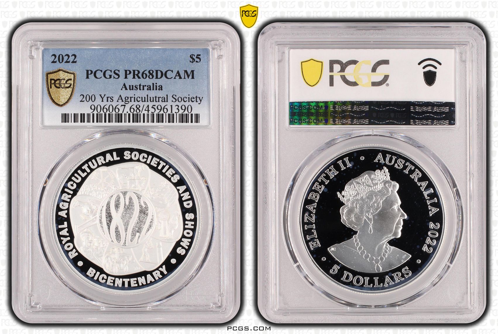 Daintree Rainforest, Five Dollar, 2022, PCGS PR68DCAM
