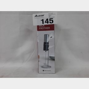 MILK FROTHER WITH STAINLESS STEEL STAND BATTERY OPERATED FOAM MAKER