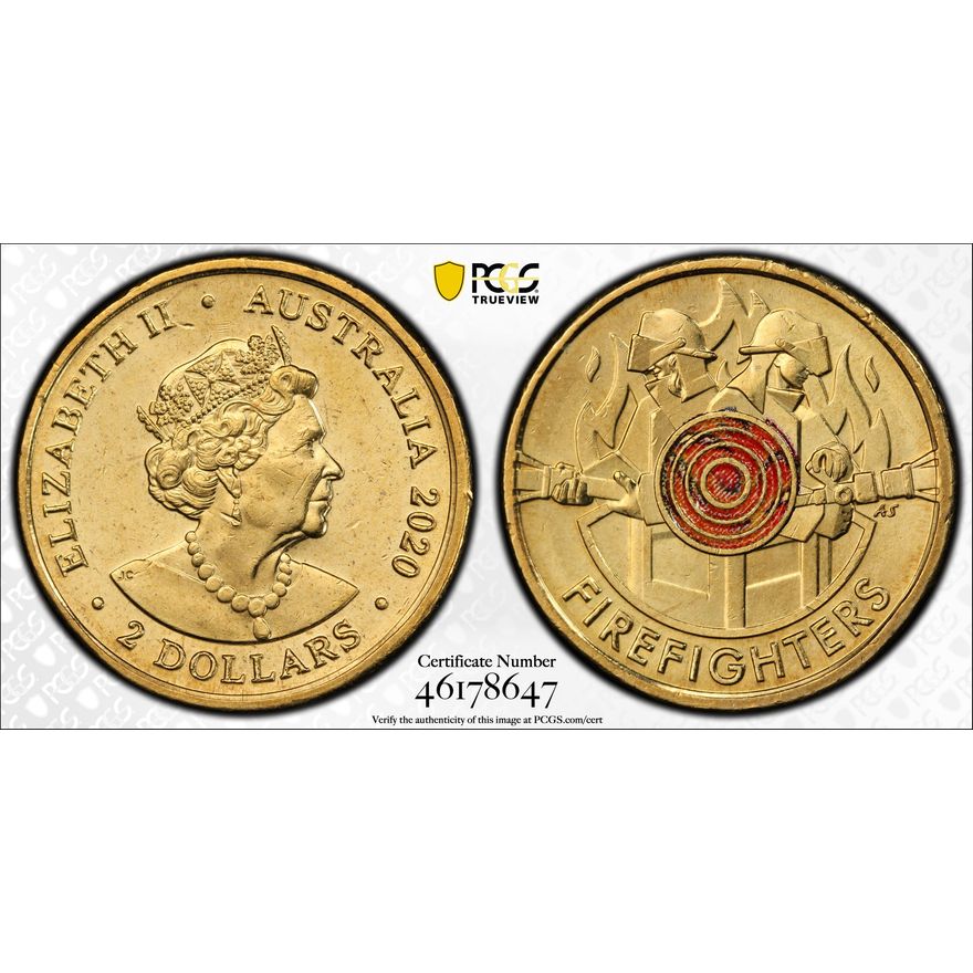 Firefighters, Two Dollar, 2020, PCGS MS 64