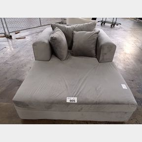 JANET LAZY SLEEPER COUCH LOUNGER -GREY