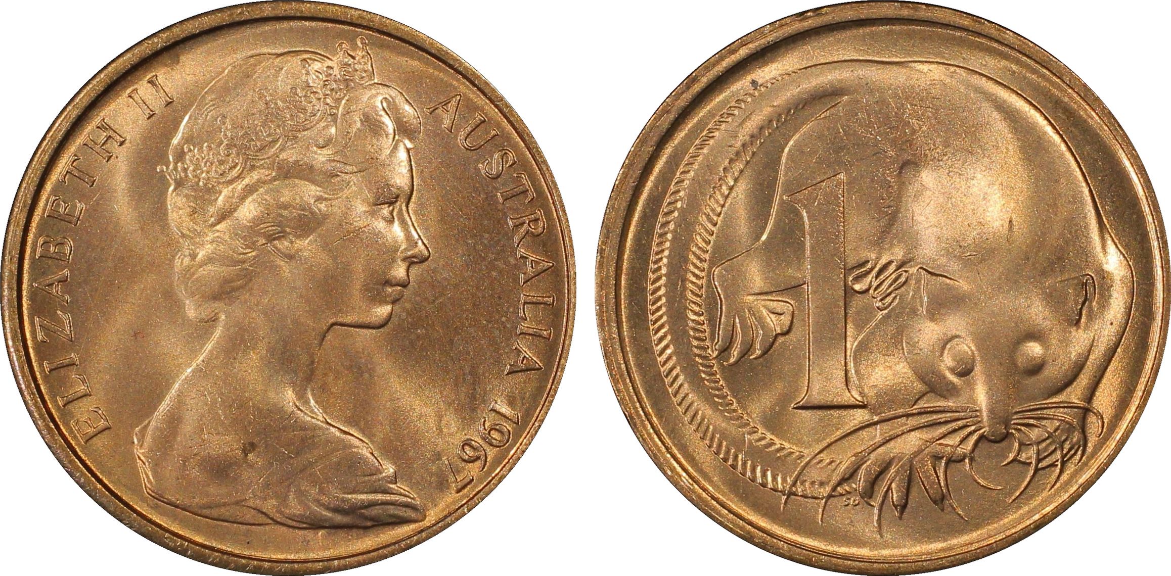 28 · One Cent, 1967, PCGS MS66RD