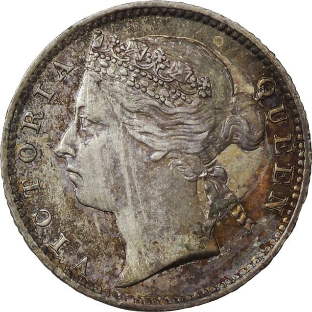 モーリシャス-Mauritius. 1886. Silver. 20セント(Cent). 美. VF 