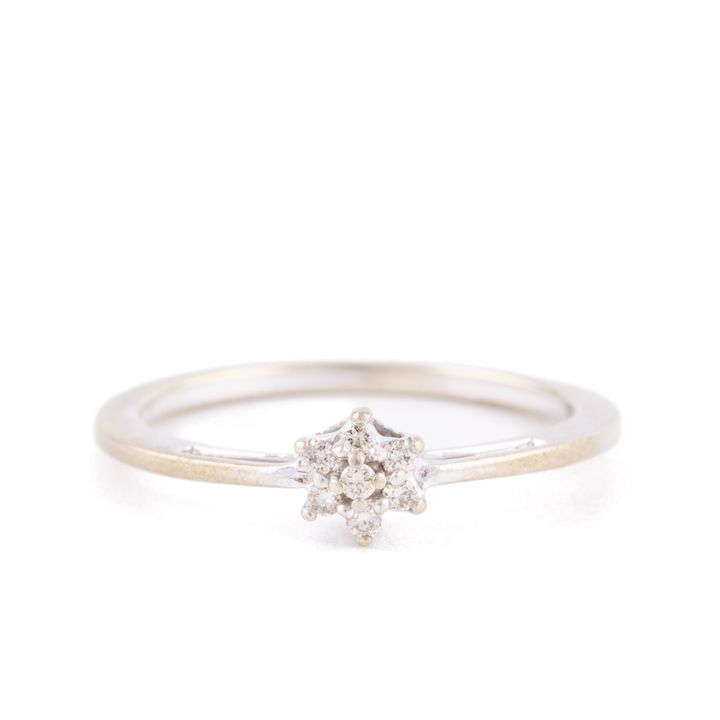 Diamond Cluster Ring 9ct Gold