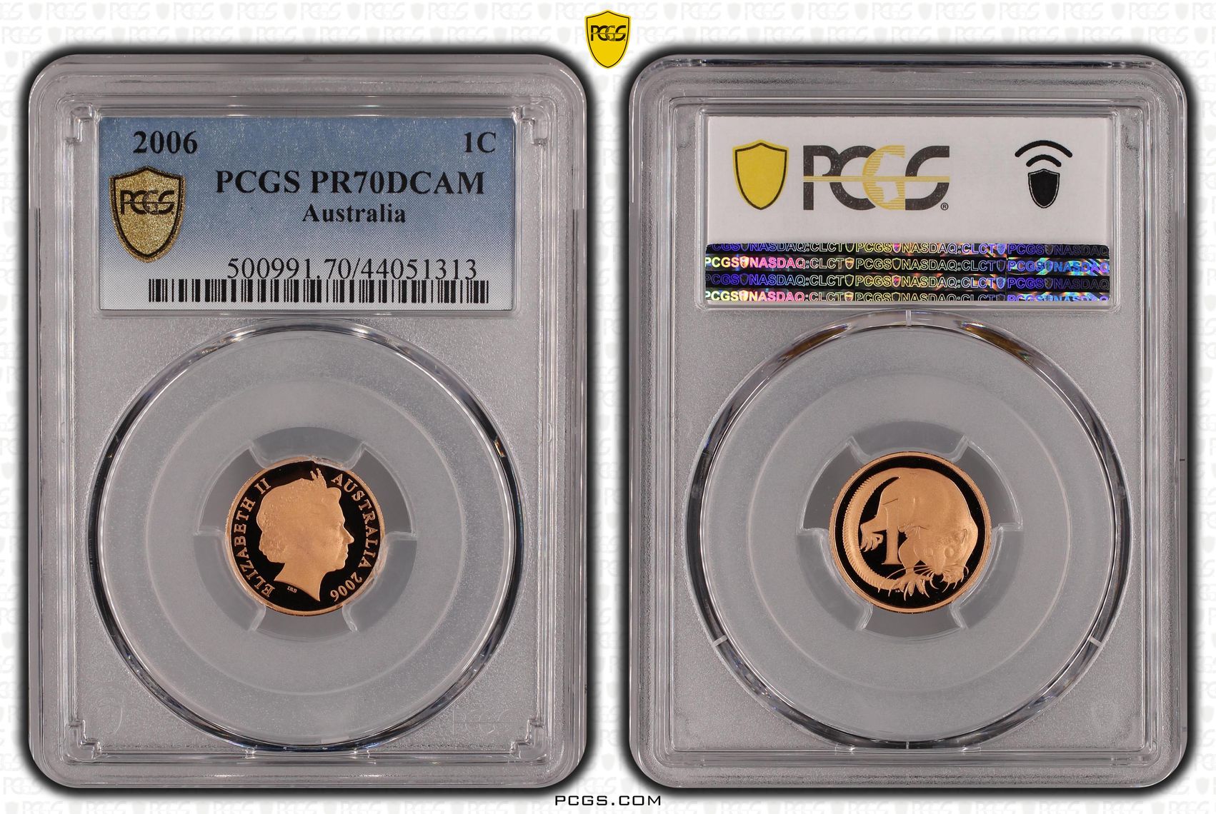 Elizabeth II, One Cent, 2006, PCGS PR70DCAM