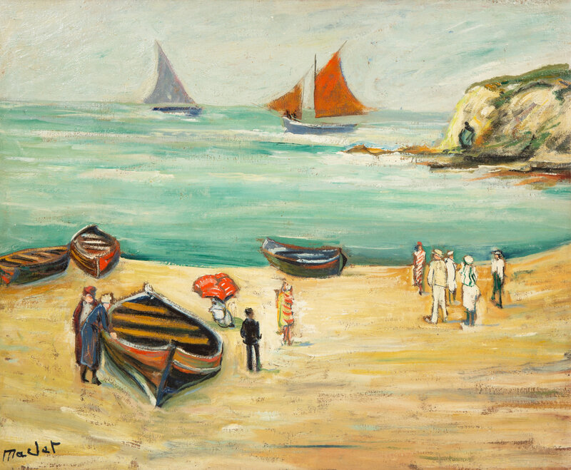 Élisée Maclet
(French, 1881-1962)
Plage aux environs de Dieppe, 1920