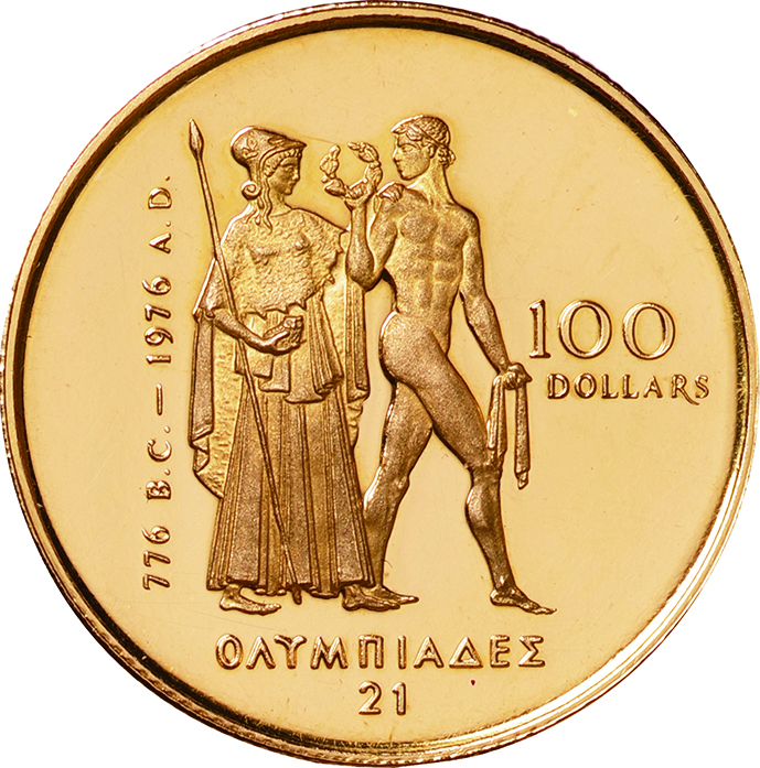 カナダ (Canada)/ 第21回モントリオールオリンピック競技大会記念 100