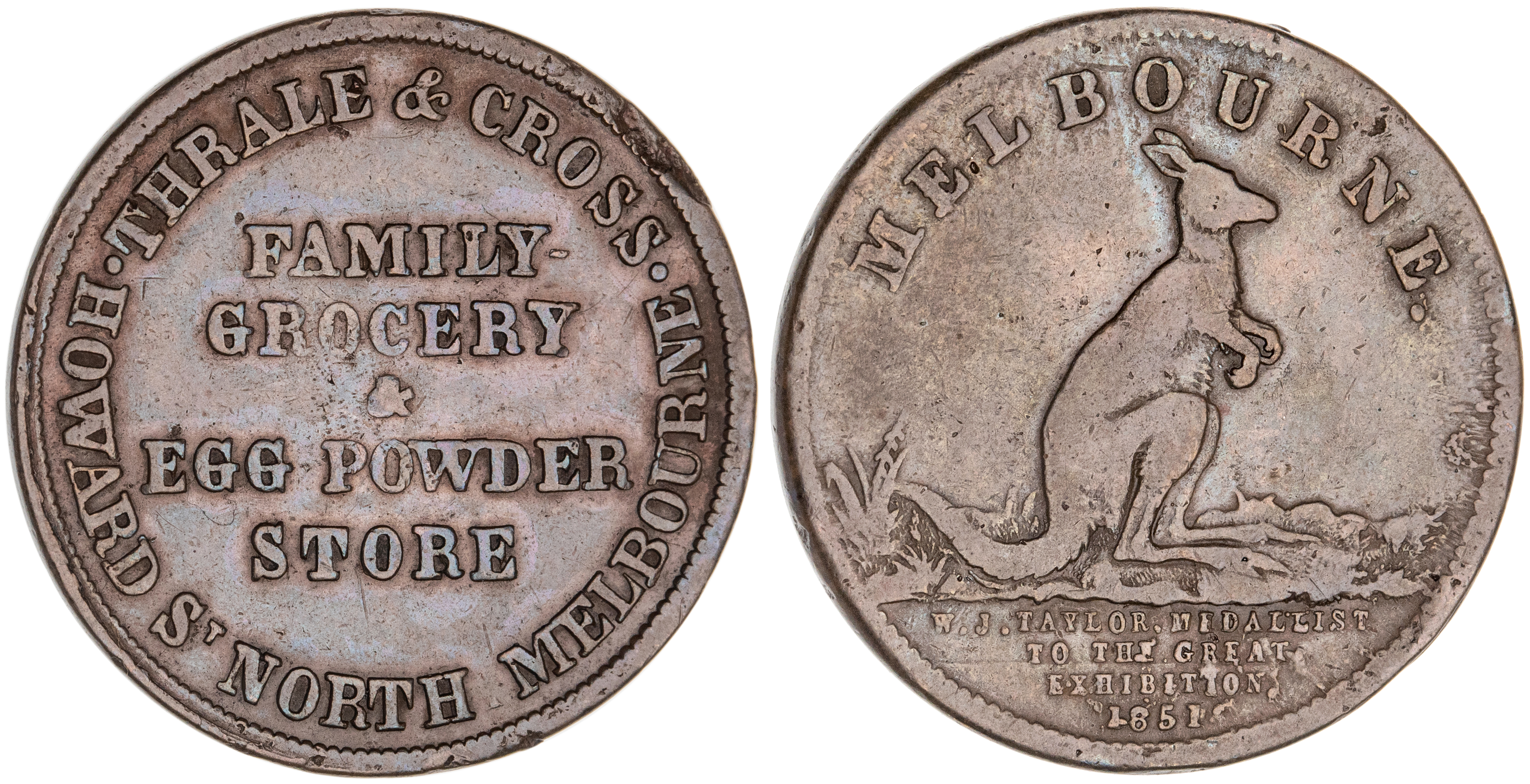 North Melbourne, Victoria, Thrale & Cross, Halfpenny,