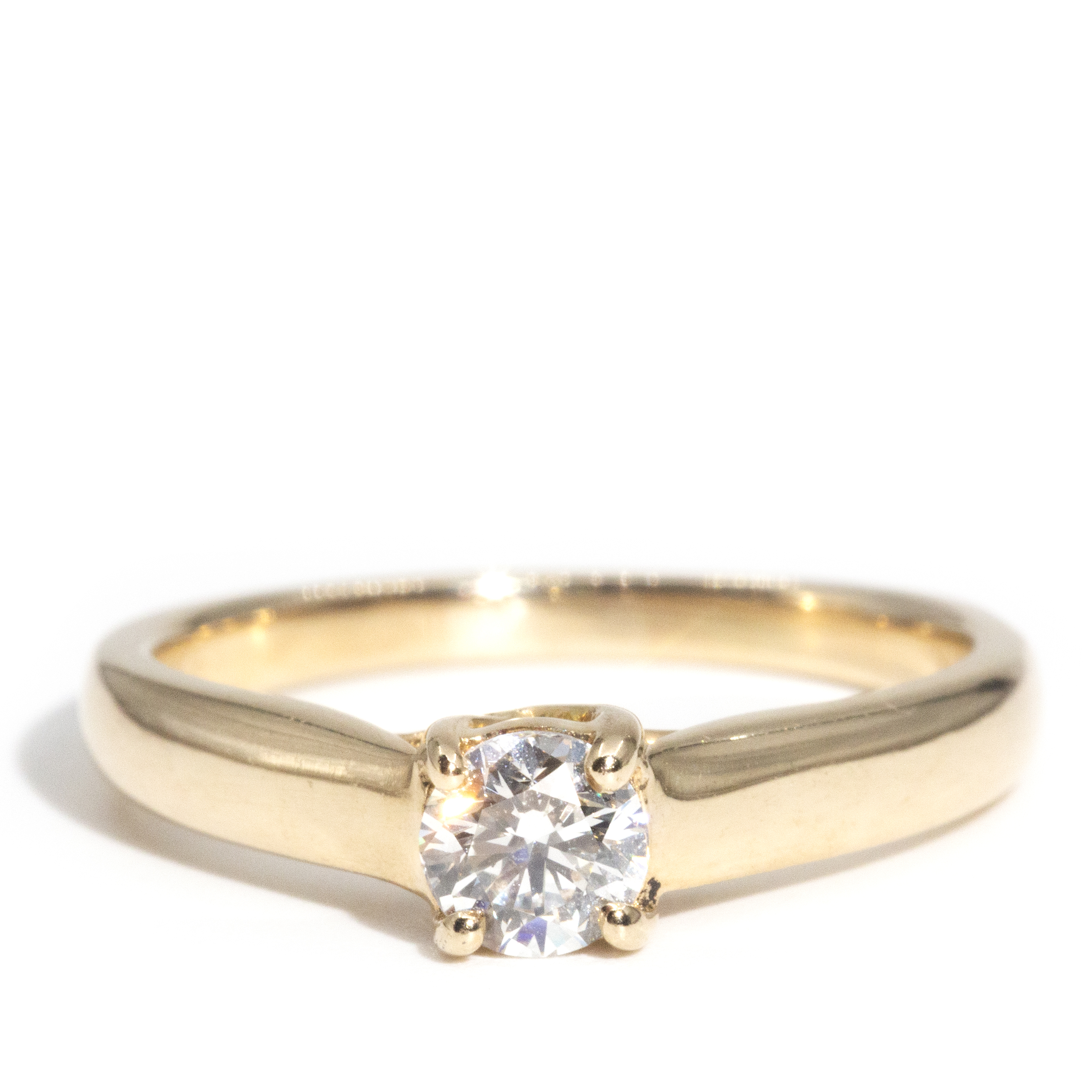 156 · 0.50 Carat Diamond Solitaire 14 Carat Ring