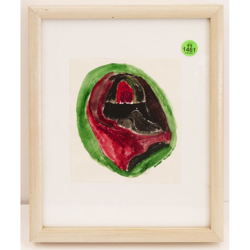 Pehr Hallsten Little Bird Tempera Framed- 11x9''