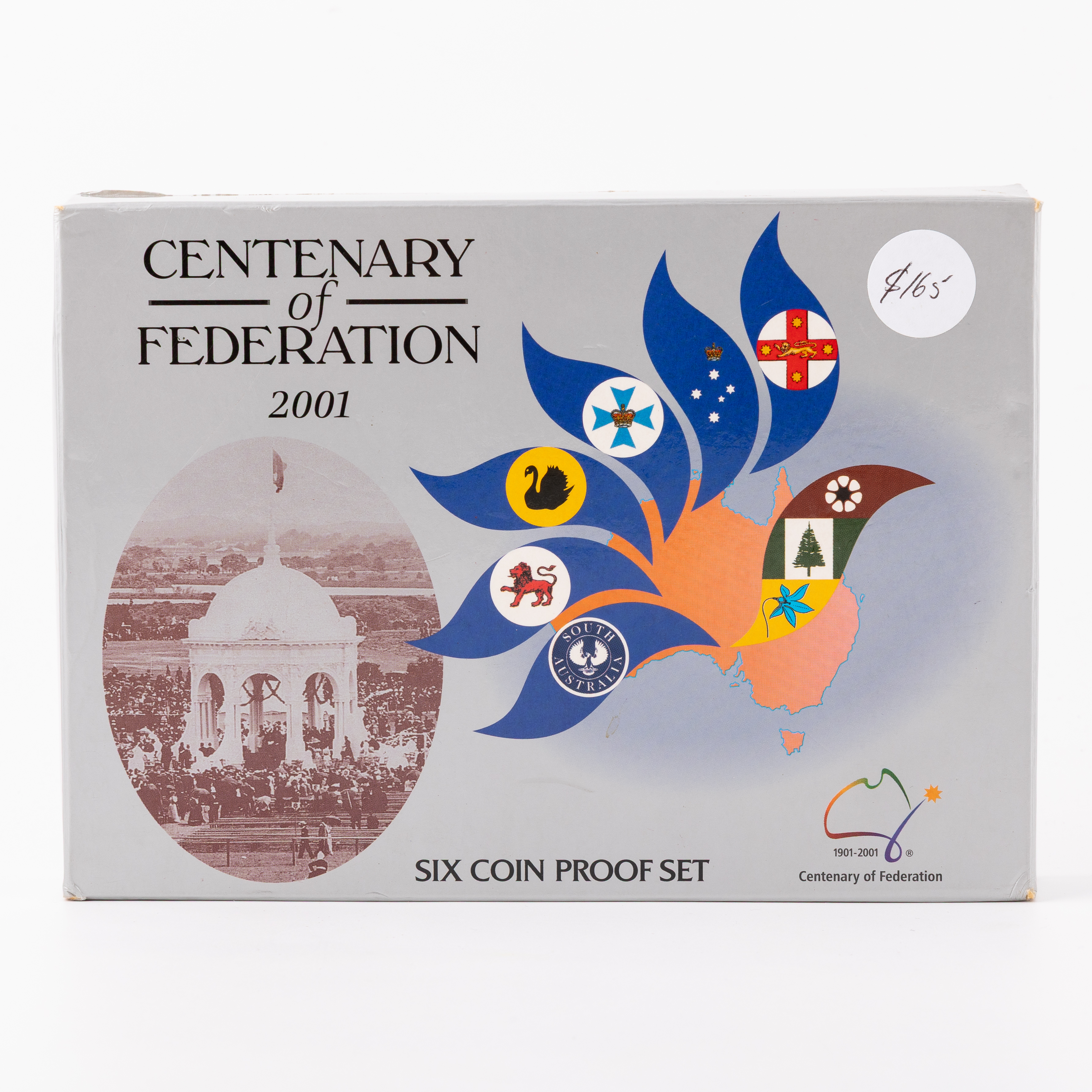 Elizabeth II, RAM - Centenary of Federation, Five Cents - Two Dollars, 2001, FDC