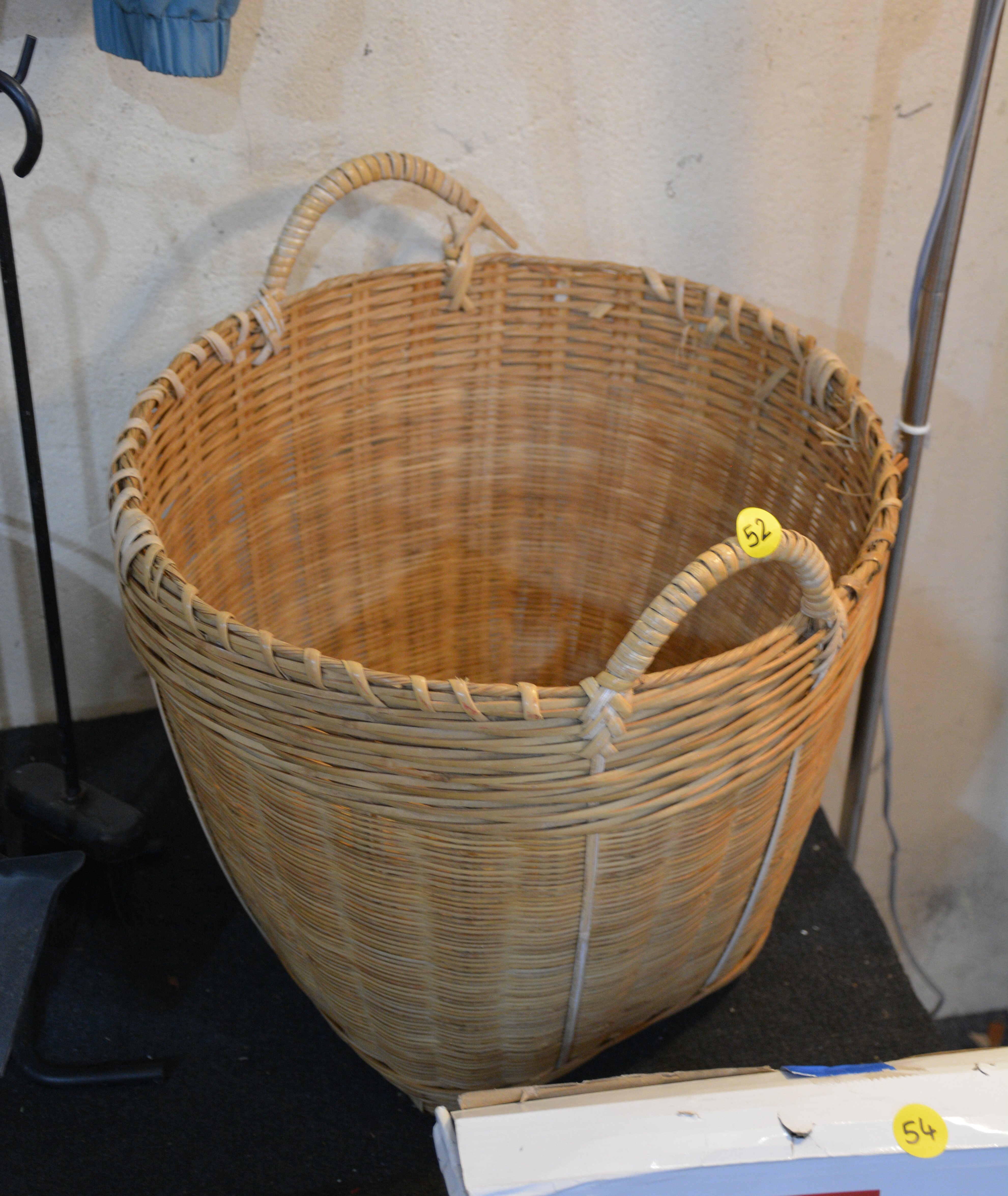 Handled Cane Basket (AF) — sold at auction in New Zealand for $40