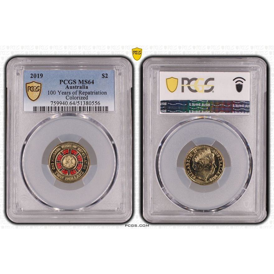 100 Years of Repatriation - Colorized, Two Dollar, 2019, PCGS MS64