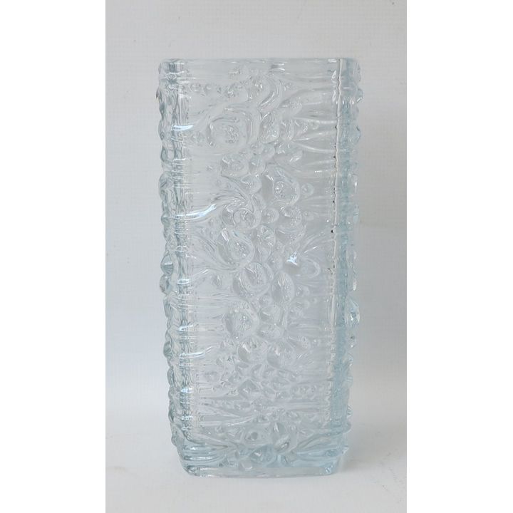 LARGE MOULDED GLASS VASE