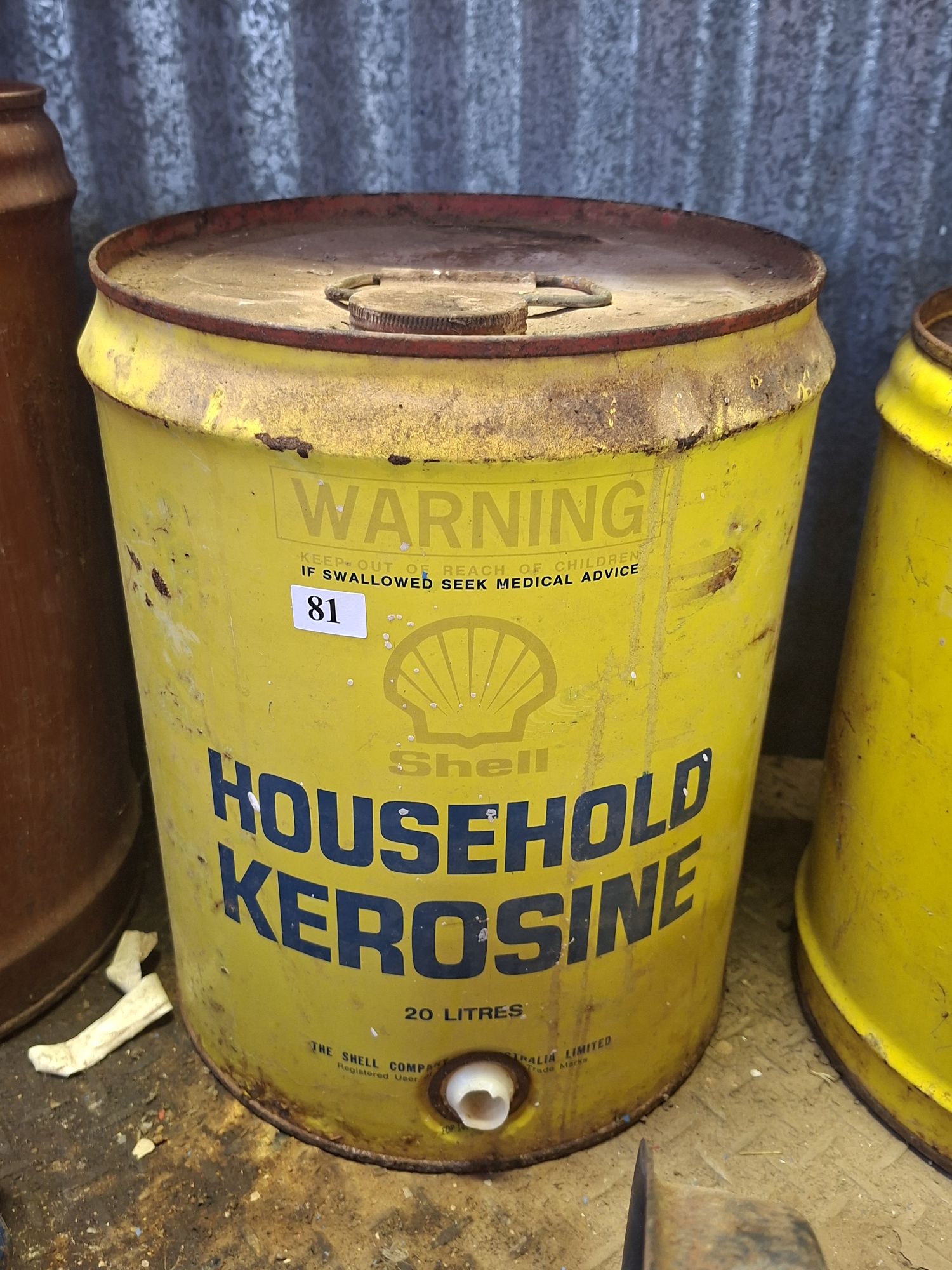 Shell Kerosene Drum