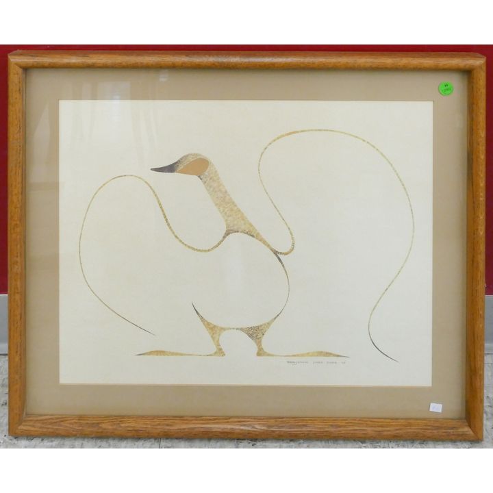 Benjamin Chee Chee Native Bird Print Framed 21''x25''