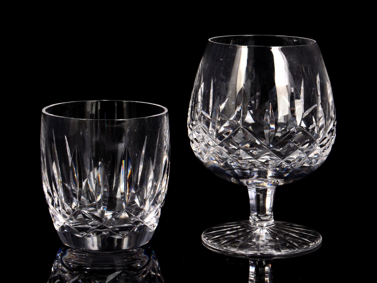 Four Waterford 'Lismore' whiskey tumblers, together with four