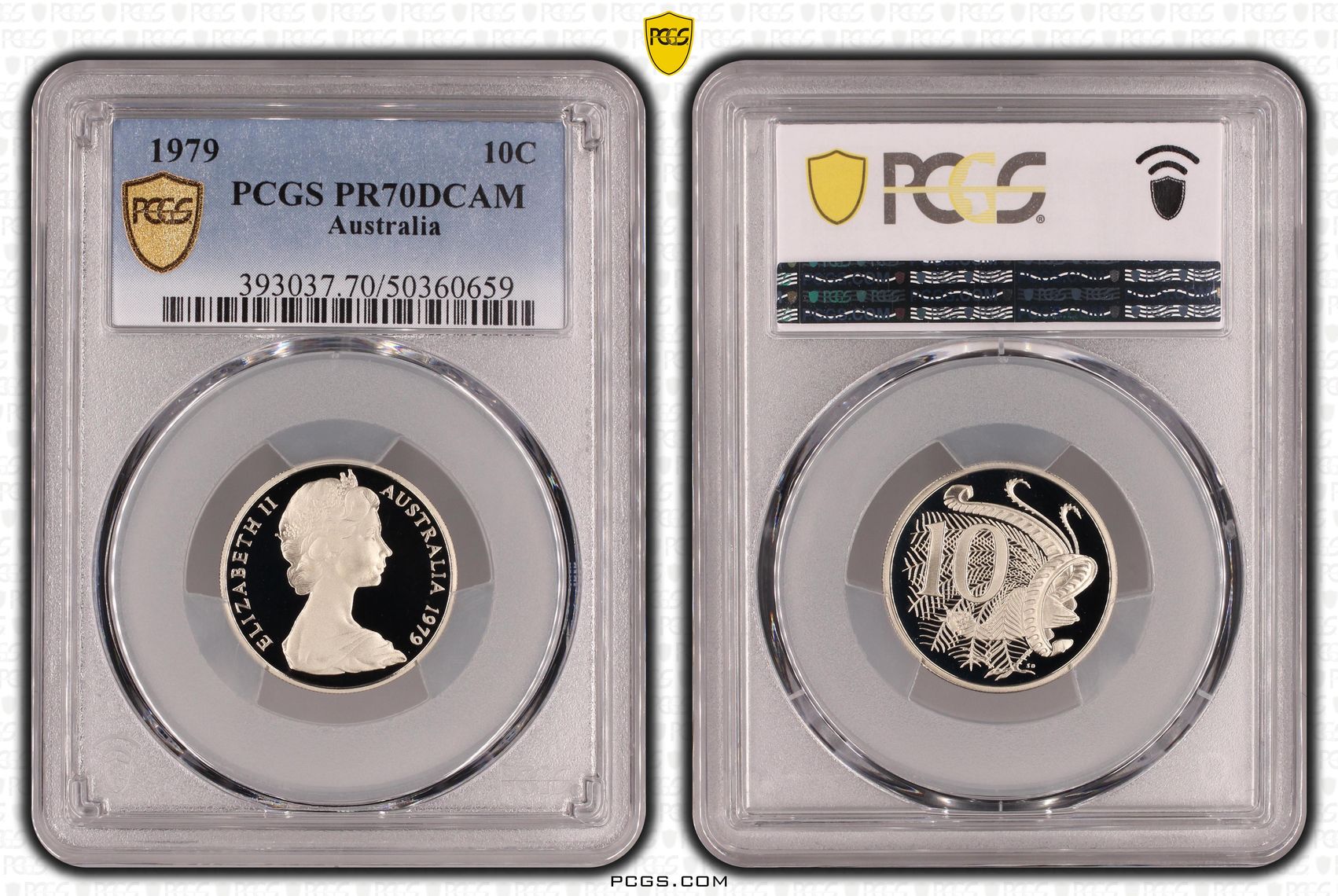 Pop 20/0, Ten Cent, 1979, Pcgs Pr70dcam