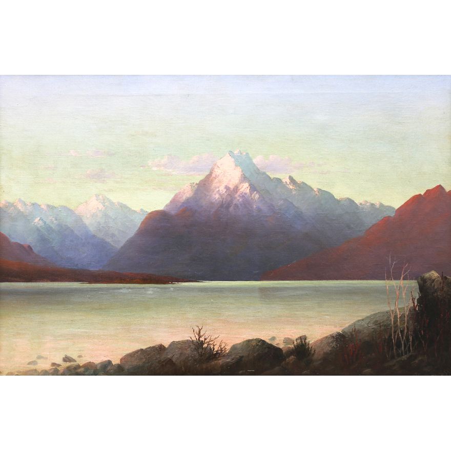 John Douglas Perrett 'South Island Lake Scene'