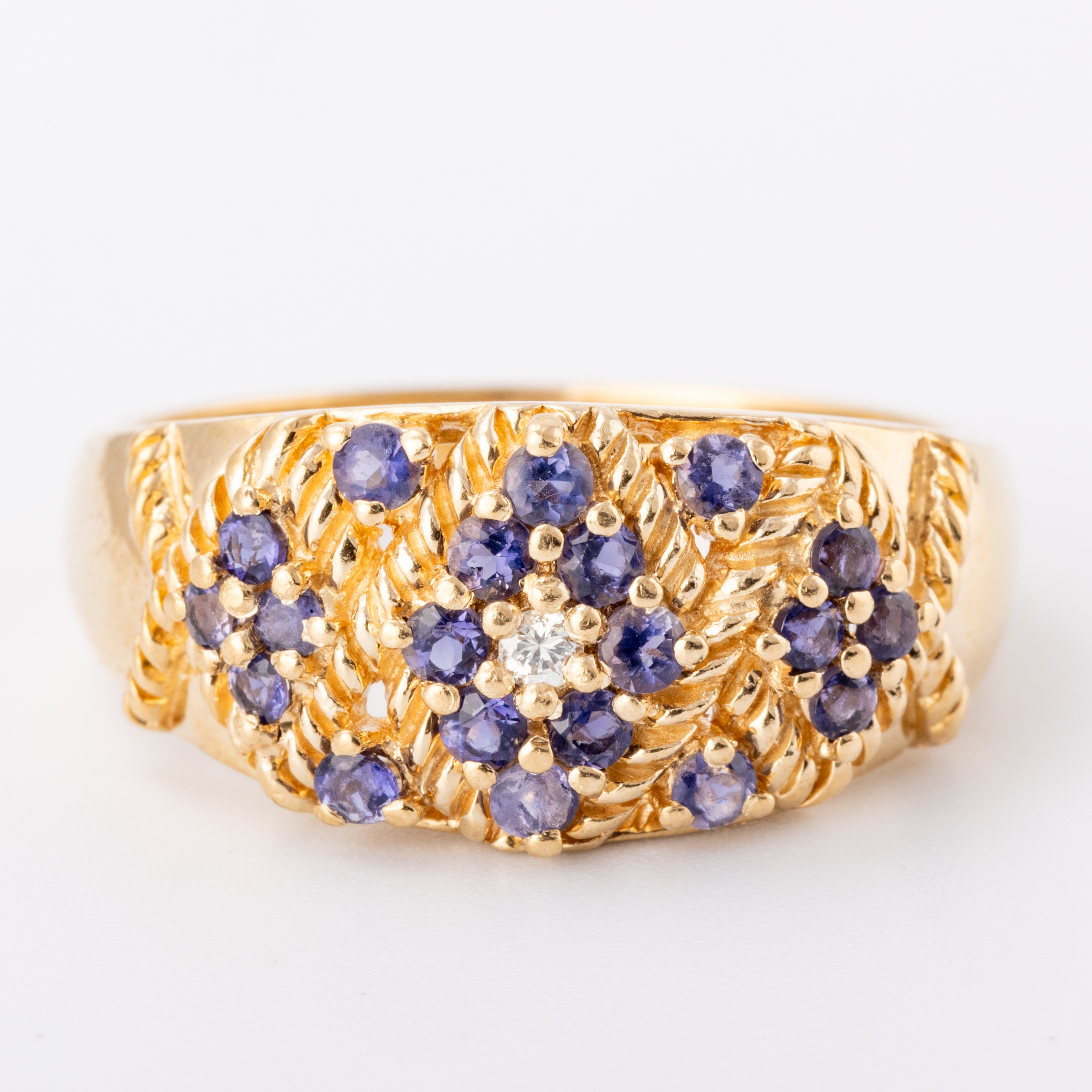 Sapphire & Diamond 9ct Gold Ring
