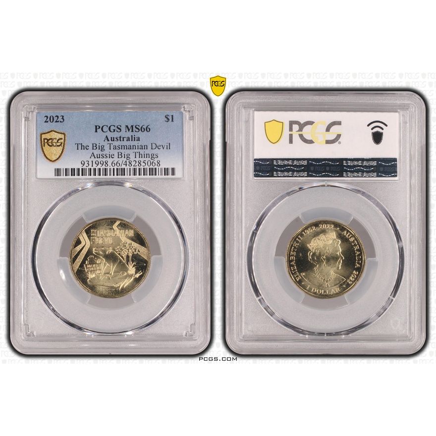 The Big Tasmanian Devil Aussie Big Things , One Dollar, 2023, PCGS MS66