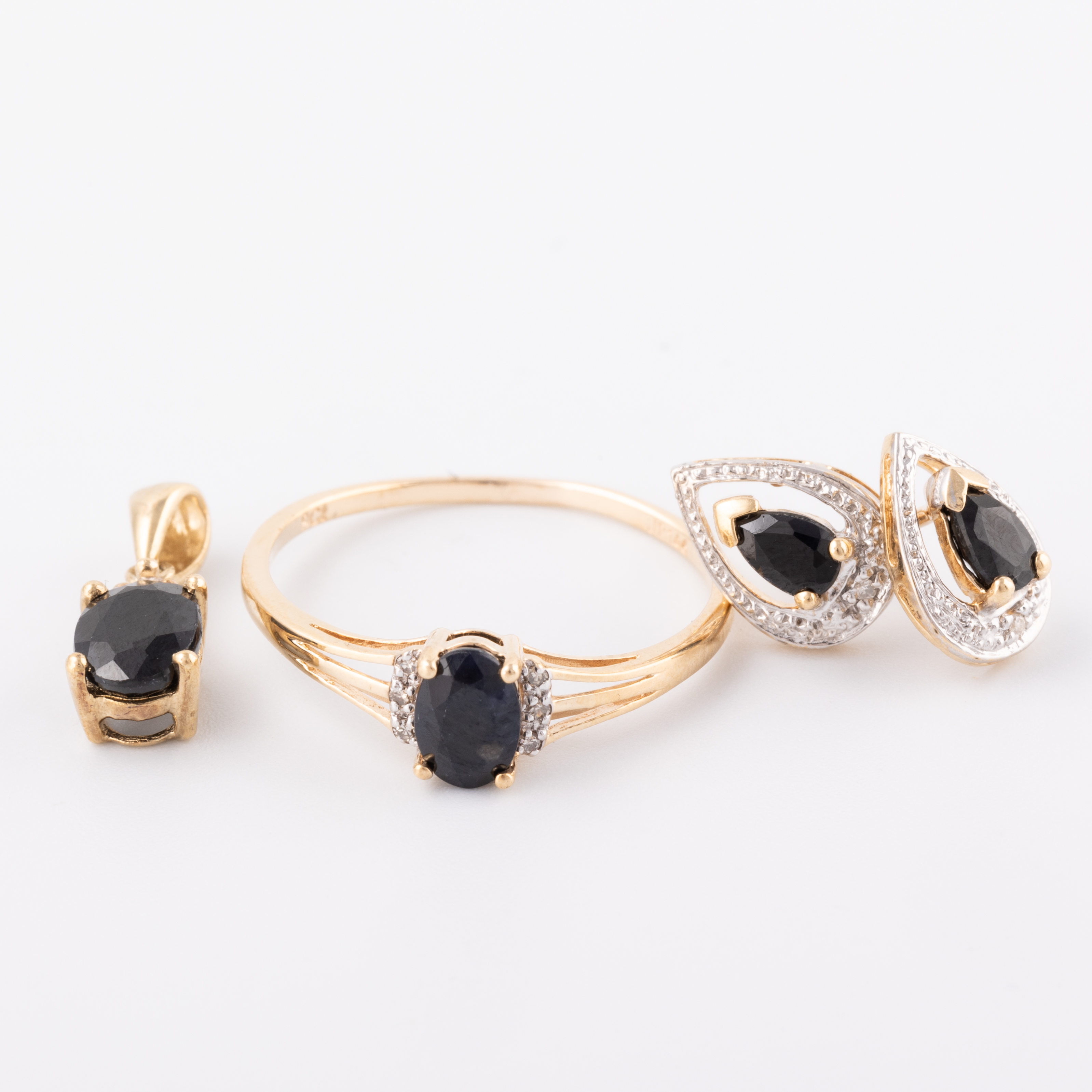 Sapphire & Diamond Three Piece Set