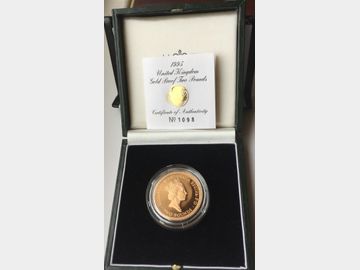 1995 Queen Elizabeth II 'Dove of Peace' Proof Gold Two Pound Coin