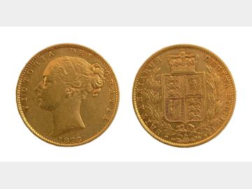 1878 Queen Victoria Young Head Sydney Mint Shield Gold Sovereign.