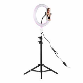 26cm LED Ring Light with 111cm Light Stand + Universal Phone Holder Kit