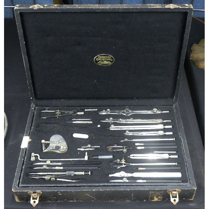 Antique Drafting Set 14''