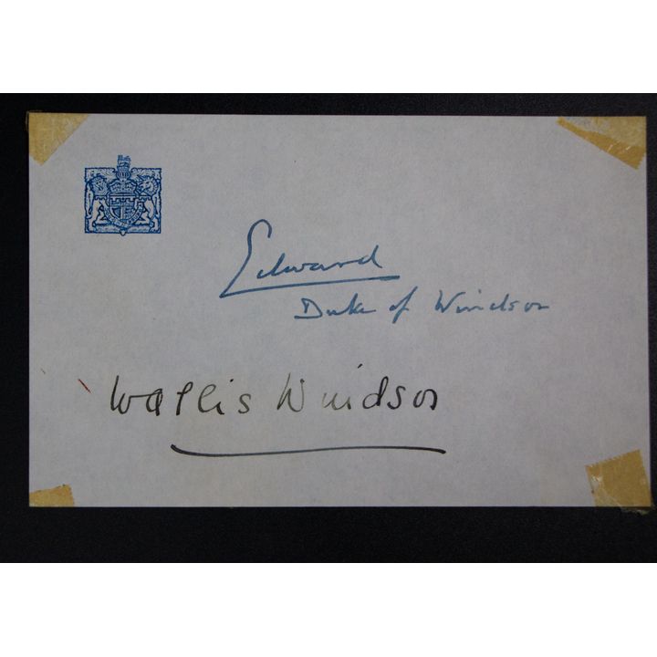 Autographs - Edward, Duke of Windsor and Wallis Windsor