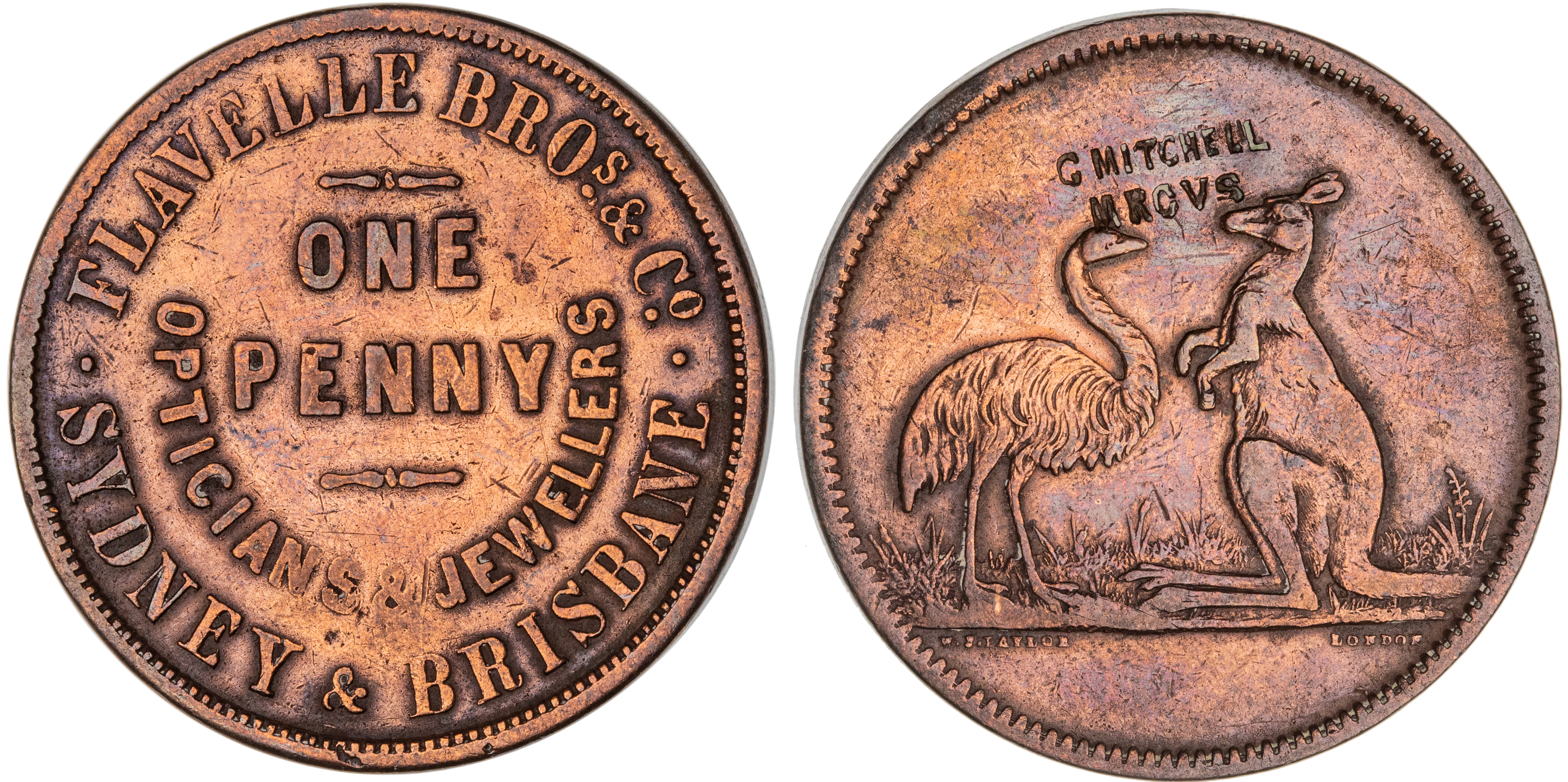 Countermarked Penny, ND, VF
