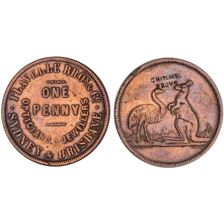 Countermarked Penny, ND, VF