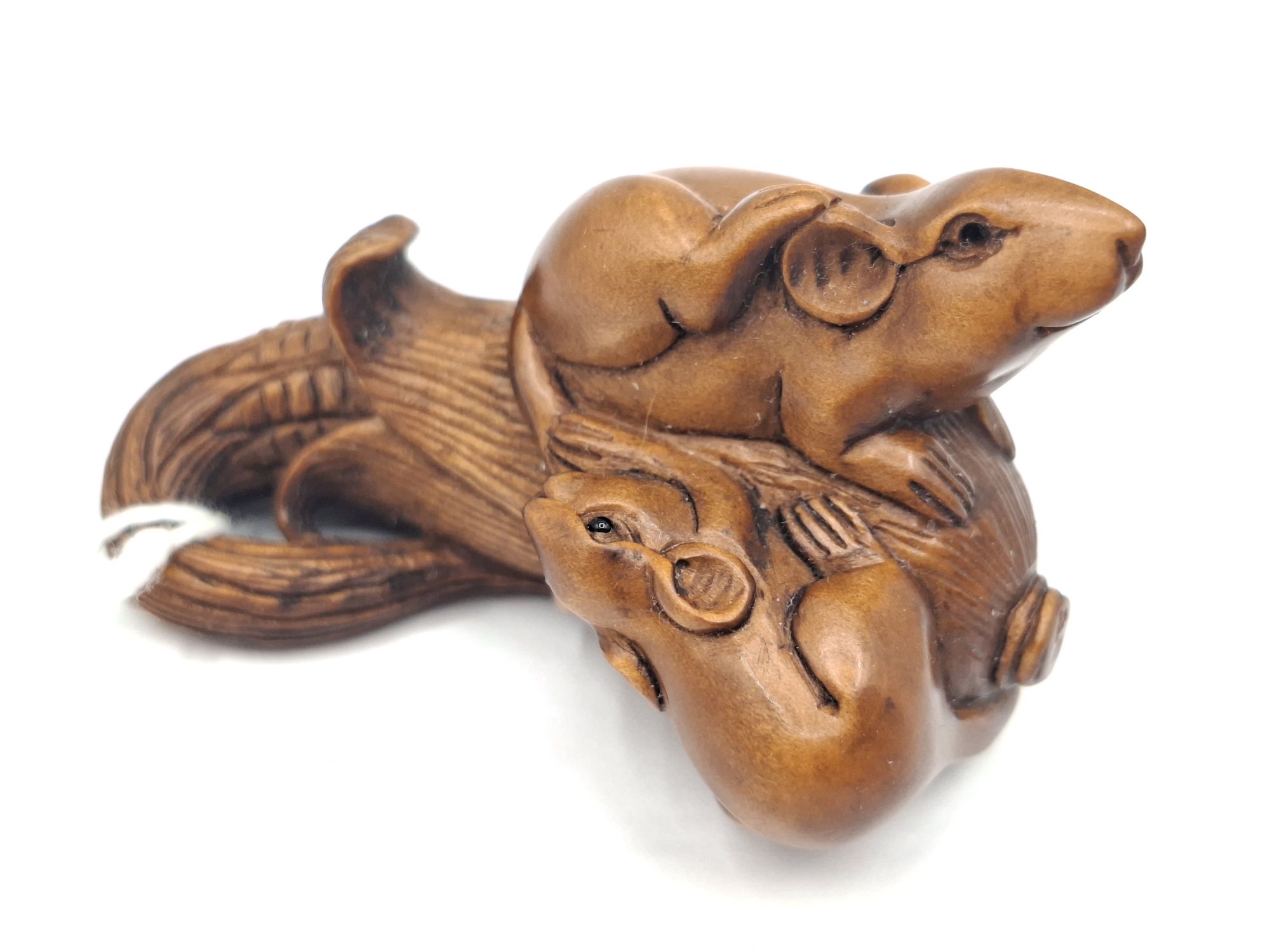 Japanese Carved Boxwood Netsuke