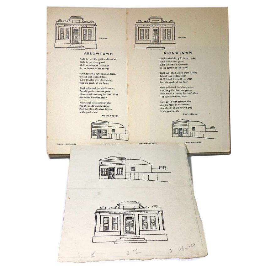 GLOVER, DENIS & ANGAS JEAN - Poem and Original Artwork.