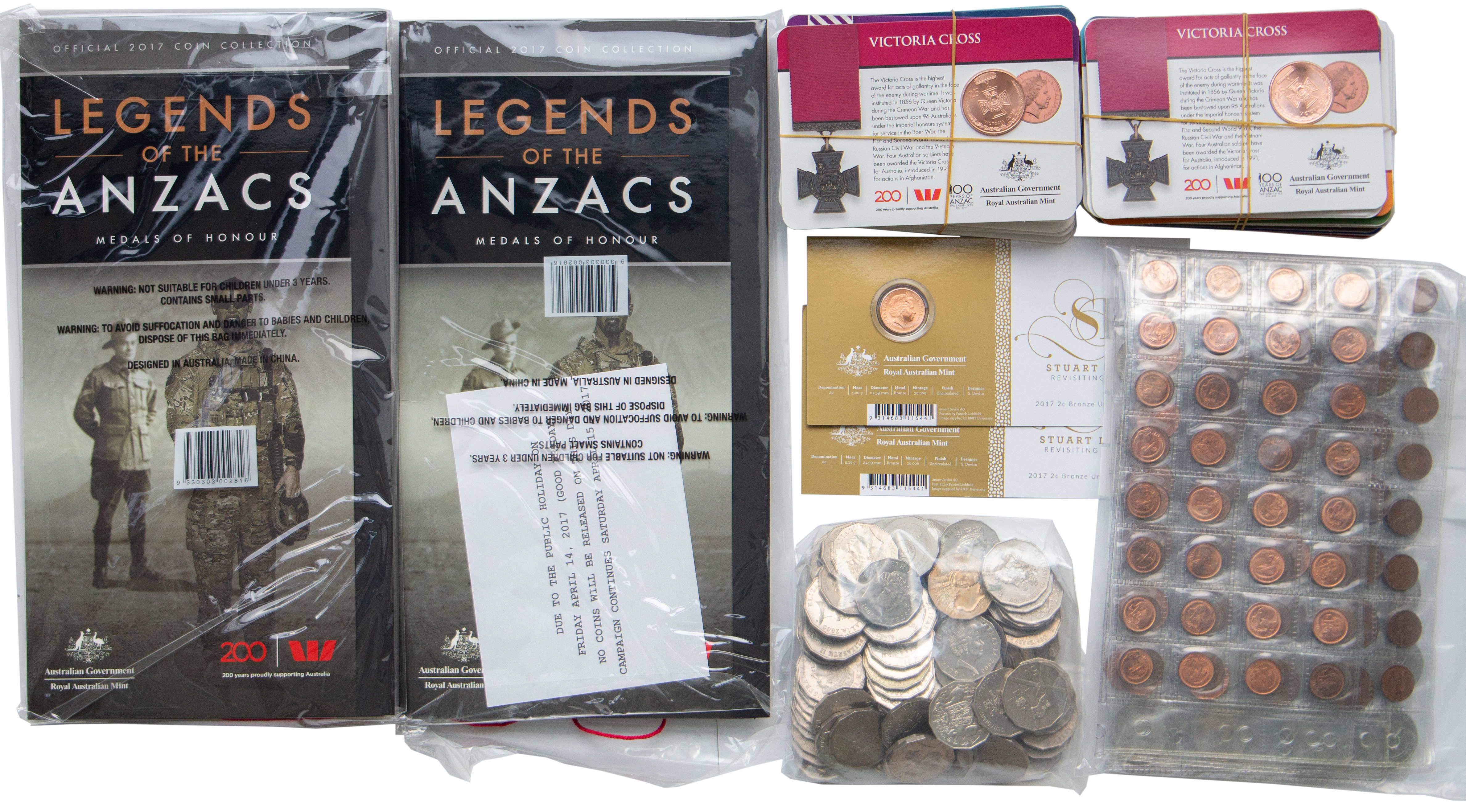 Elizabeth II, Legends of ANZACs, 2017, UNC