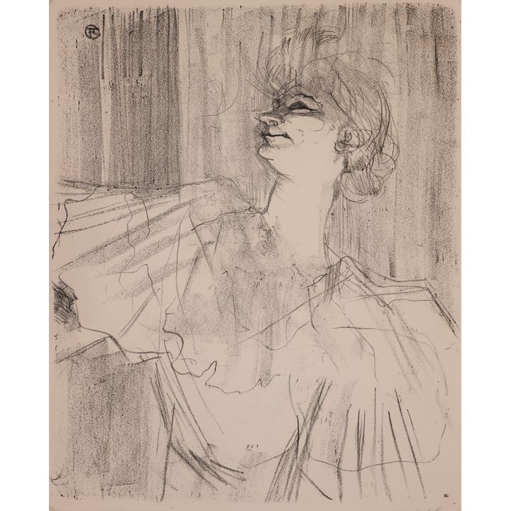 Toulouse-Lautrec ''Yvette Guilbert'' 1898 Etching