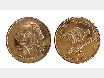 USA 1776-1976 COMMEMORATIVE GOLD (.500) 2 DOLLAR COIN